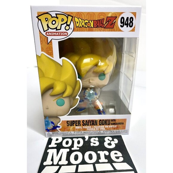 Funko Pop! Dragon Ball Z: Saiyan Goku With Kamehameha Wave 948 Vinyl Figure New - Picture 2 of 7